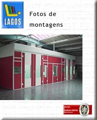 Lagos - Fotos de montagens - Cabinas estufas de pintura automóvel, zonas de preparação de pintura e equipamentos industriais